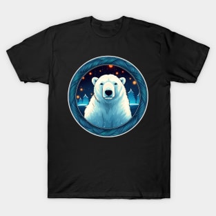 Polar Bear in Ornament, Love Bears T-Shirt